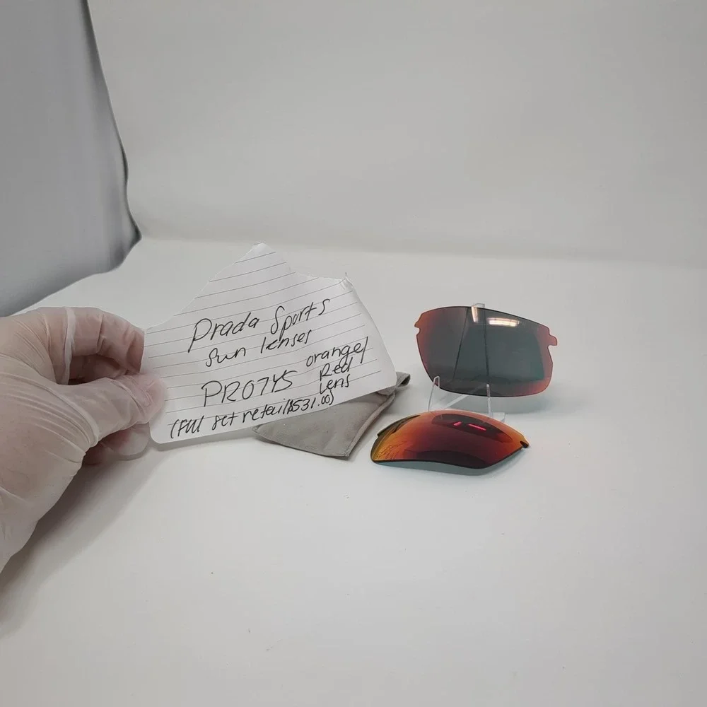 Prada Linea Rossa PS07YS/PR07YS Replacement Lens Orange Red Mirror NEW Authentic